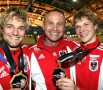 Gold-Duo Paischer&Filzmoser mit Trainer